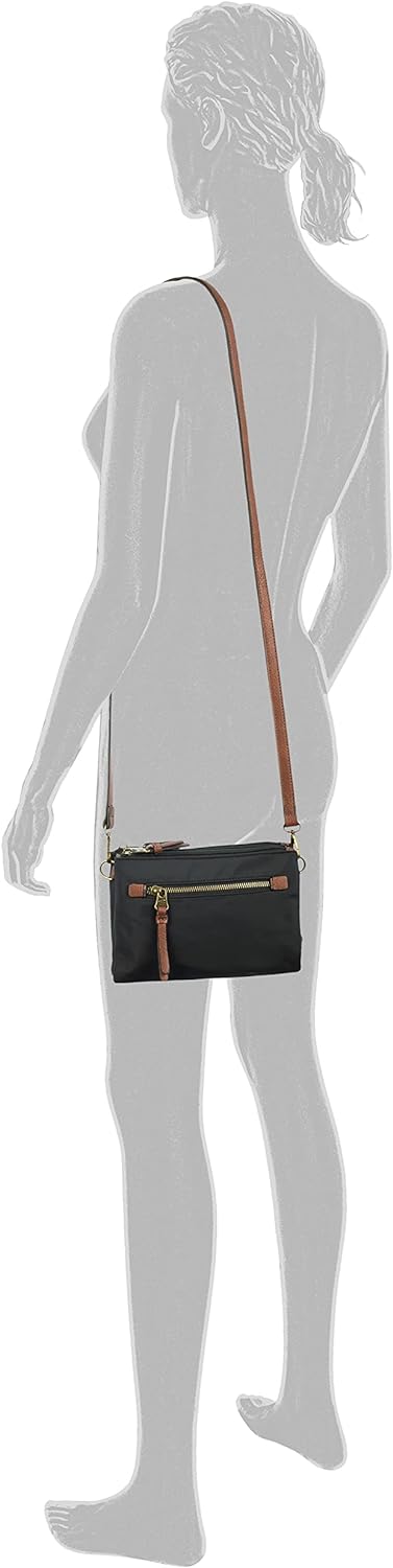 camel active bags Bari Damen Umhängetasche Crossbody Bag Klein Schwarz
