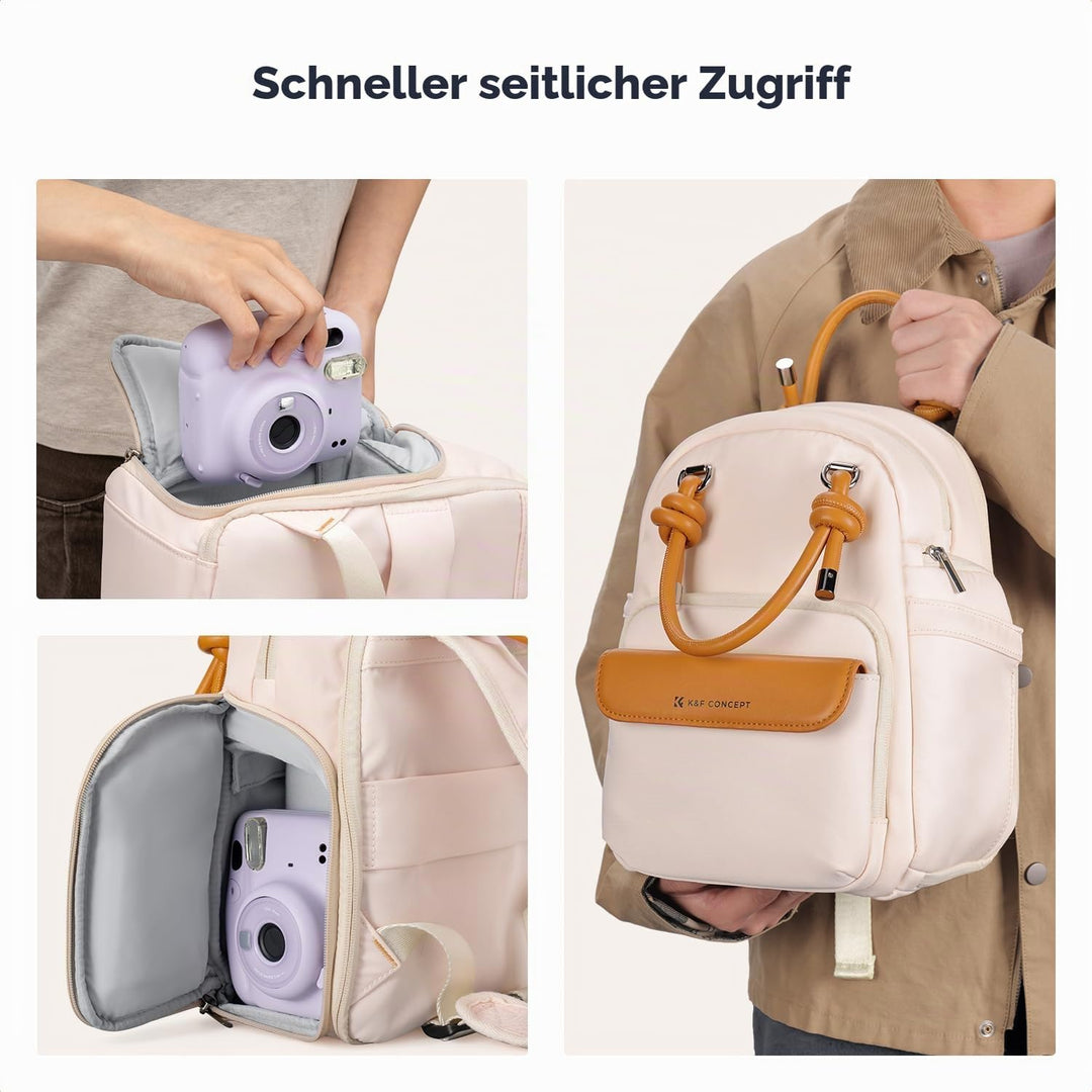 K&amp;F CONCEPT Kamerarucksack, tragbare Kameratasche für den Alltag mit herausnehmbaren Trennwänden für