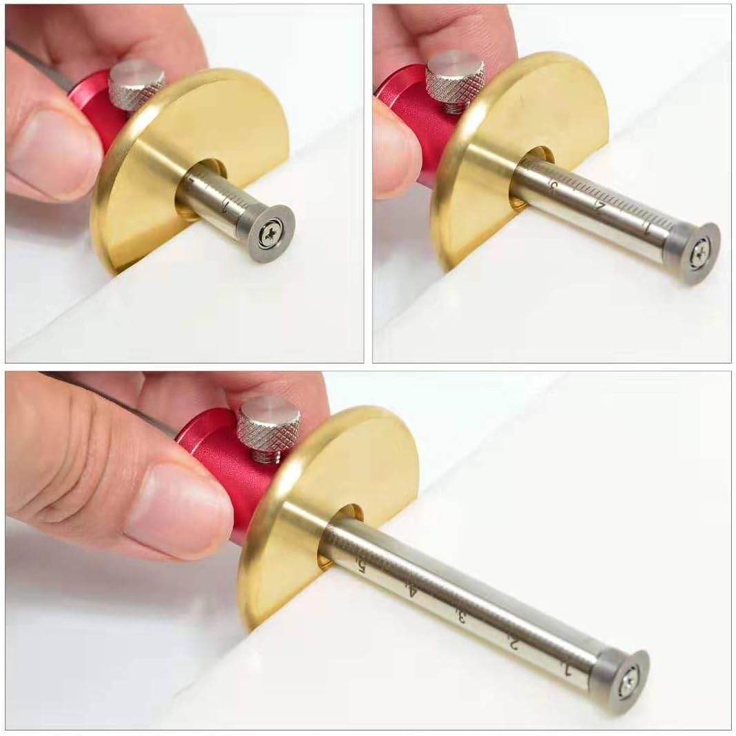 Newkiton Radmarkierungslehre Pro mit Mikro-Einstellfunktion, 1 Lagerradschneider für Weichholz, 1 ve