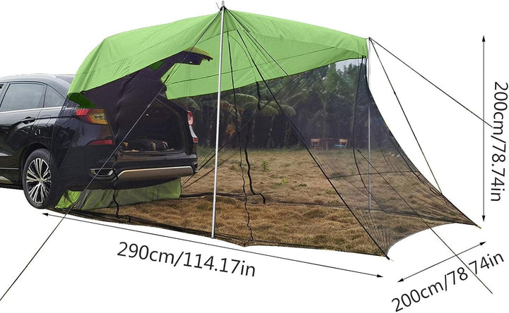 Zelt für Auto, Camping, SUV, Heckzelt, tragbar, Seitenzelt für Auto, Camping, Outdoor, Regenabdeckun