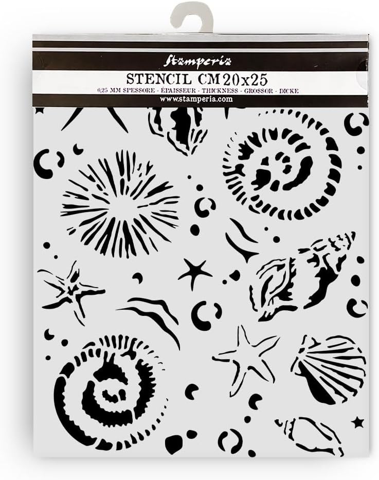 Stamperia - Thick Stencils for Scrapbooks, Albums, Cards, Bullet Journalling, and More, Flexible Mat