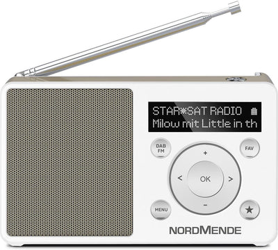 Nordmende Transita 100 tragbares und empfangsstarkes DAB Radio (DAB+, UKW, FM, Lautsprecher, Kopfhör