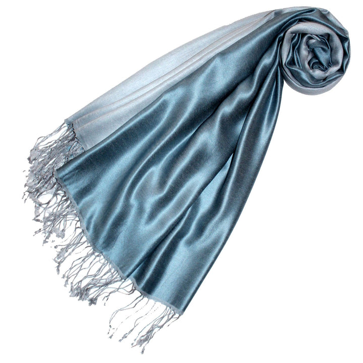 Lorenzo Cana Damen Pashmina Wendeschal 70% Seide 30% Viskose Schaltuch 70 x 190 cm zweifarbig Schal
