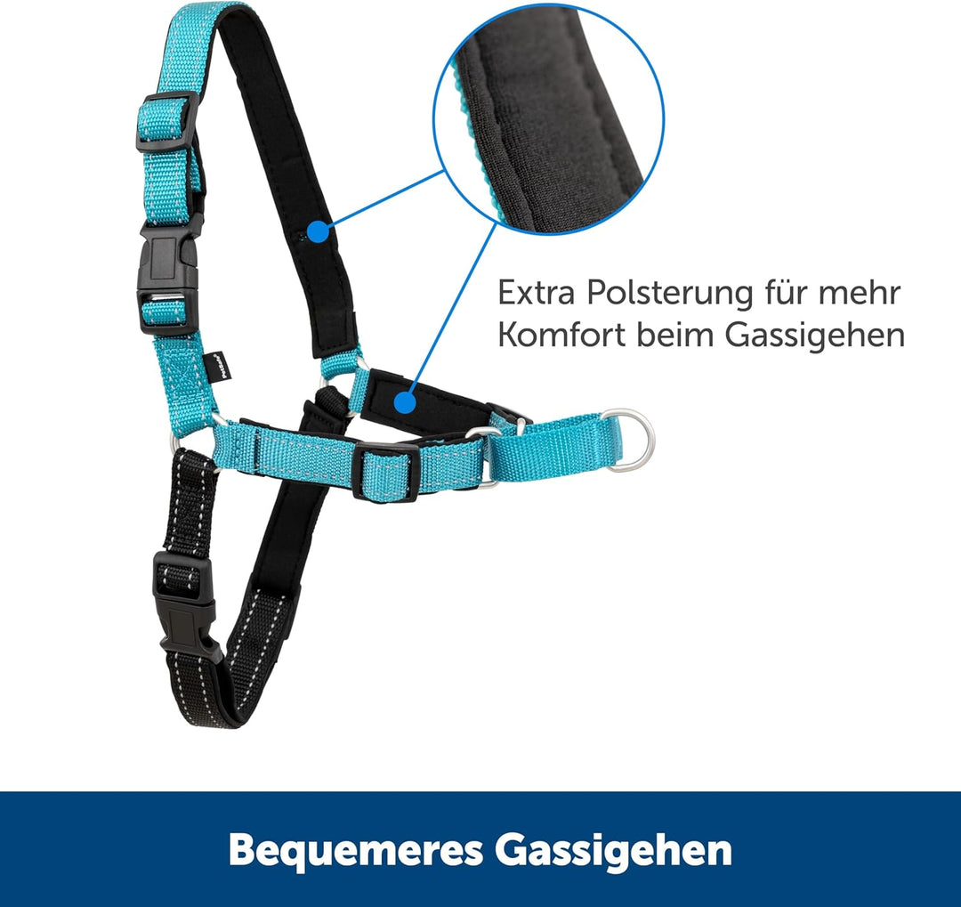 PetSafe Easy Walk Deluxe Anti-Zieh-Geschirr, Verringert Würgen und Husten, Mit Reflektoren ausgestat