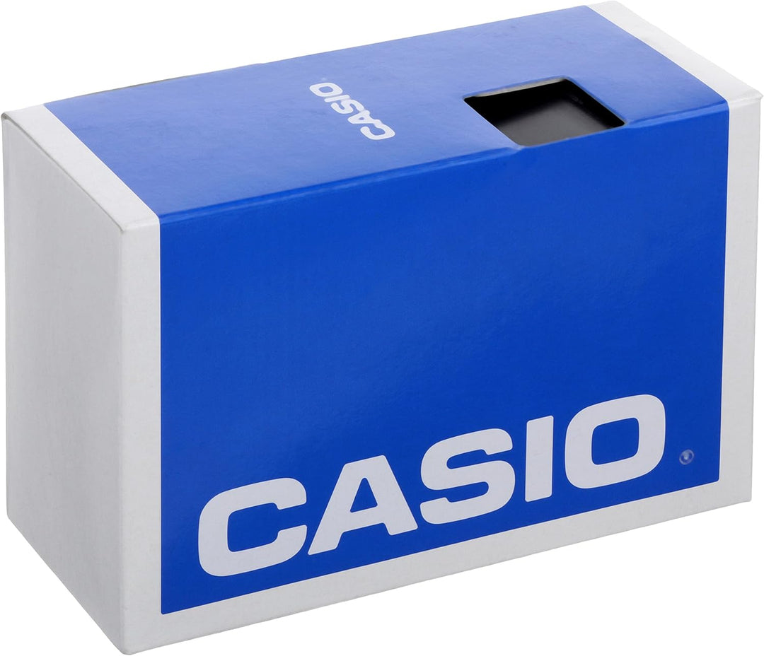 Casio - -Armbanduhr- Mit schwarzem Gummiband, Mit schwarzem Gummiband