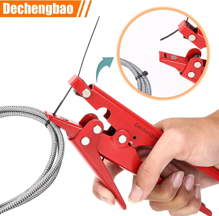Kabelbinder-Werkzeug, Dechengbao Kabelbinder-Werkzeug und Spann- und Schneidwerkzeug für Kunststoff-