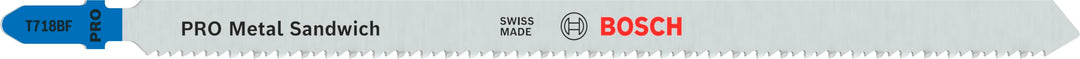 Bosch 5x PRO Metal Sandwich T718BF Stichsägeblatt (für Sandwich-Metall, Sandwich-Metall, Länge 180 m