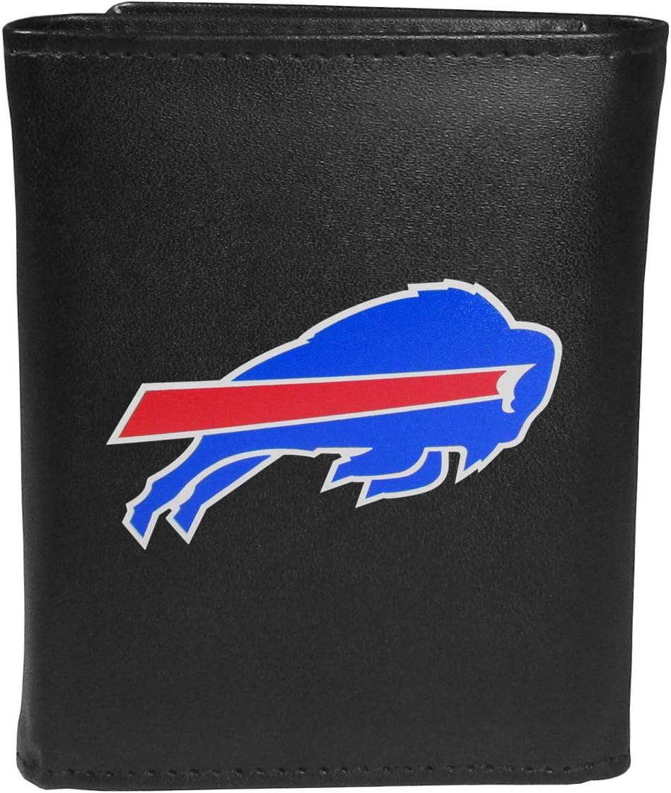 Siskiyou Sports Dreifach gefaltete Geldbörse, grosses Logo Buffalo Bills Einheitsgrösse Schwarz, Buf