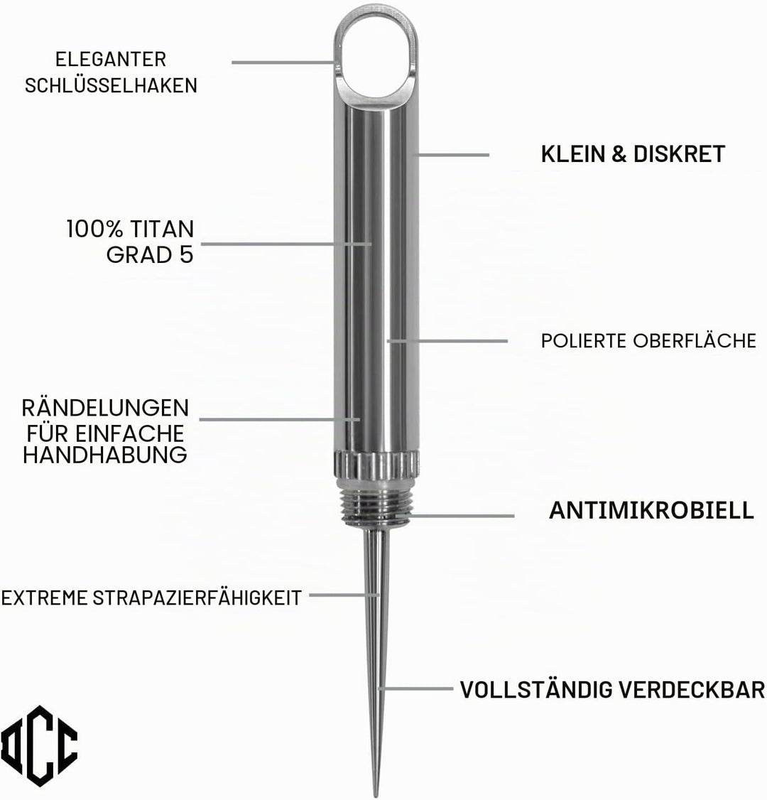Micro tipick Outdoor Zahnstocher EDC Schlüsselanhänger Werkzeug Camping Picknick mit Schutzhülle Hal