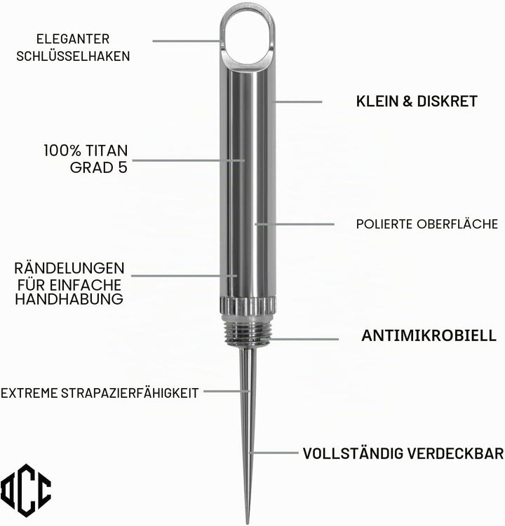 Micro tipick Outdoor Zahnstocher EDC Schlüsselanhänger Werkzeug Camping Picknick mit Schutzhülle Hal