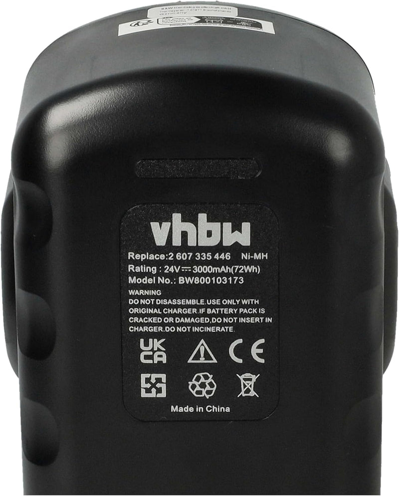 vhbw NiMH Akku 3000mAh (24V) kompatibel mit Elektrowerkzeug Werkzeug Powertools Tools Ersatz für Bos