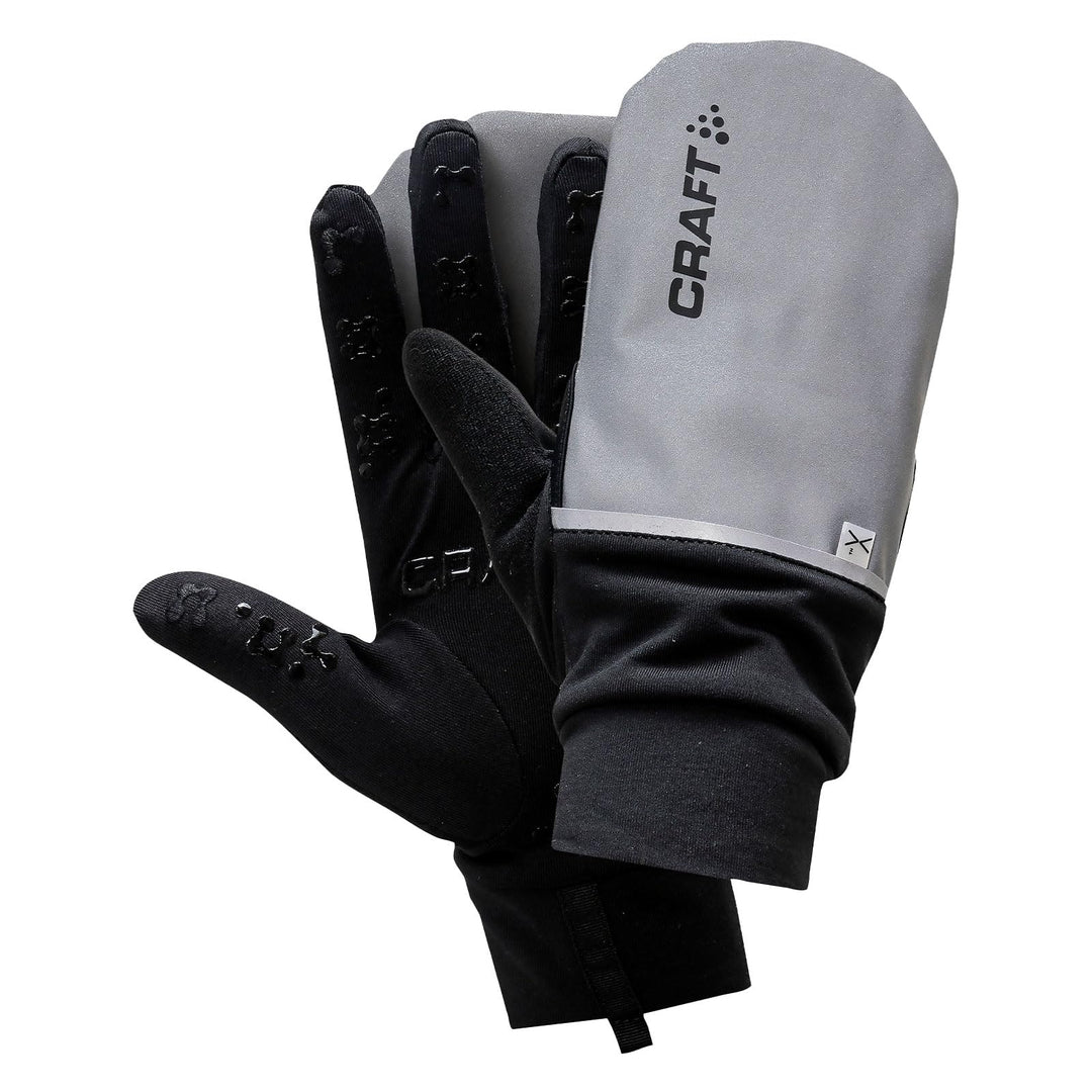 Craft Sportswear Herren-Hybrid-Wetterhandschuh kalt XS silber / schwarz, XS silber / schwarz