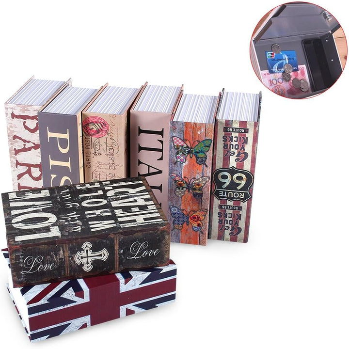 Security Box, Haofy Buchtresor mit 2 Schluessel, Abschliessbar Geldkassette in Wörterbuchform BuchSa