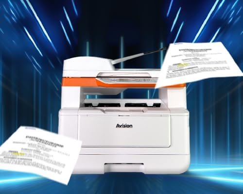 Avision AM40Q MFP A4 Multifunktionsdrucker, Schwarzweiss Laser Drucker, Scanner, Kopierer, USB, LAN,