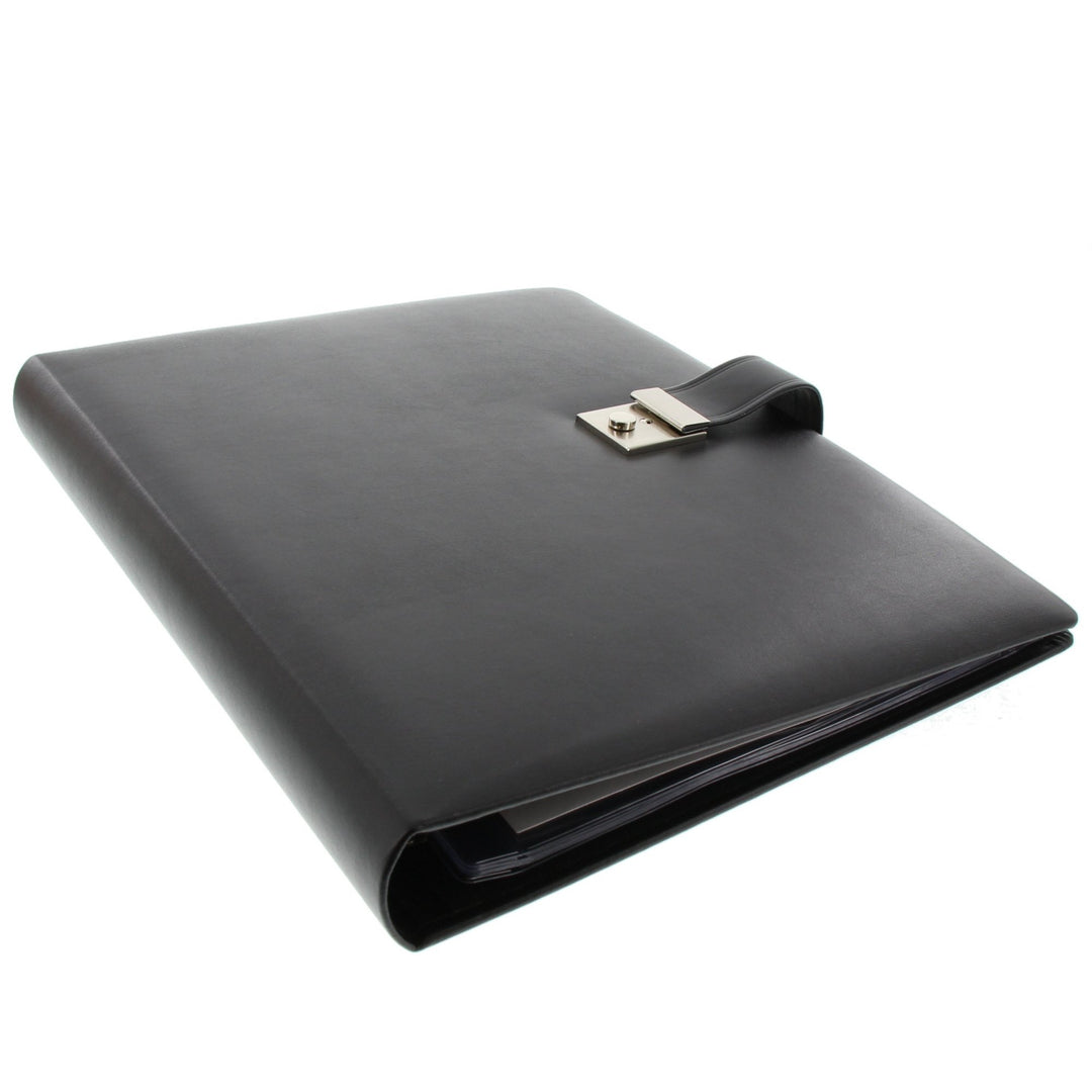 goldbuch 54958 Dokumentenmappe, Mappe für DIN A4 Unterlagen, Ringbuchmappe inklusive 5 Sichthüllen,