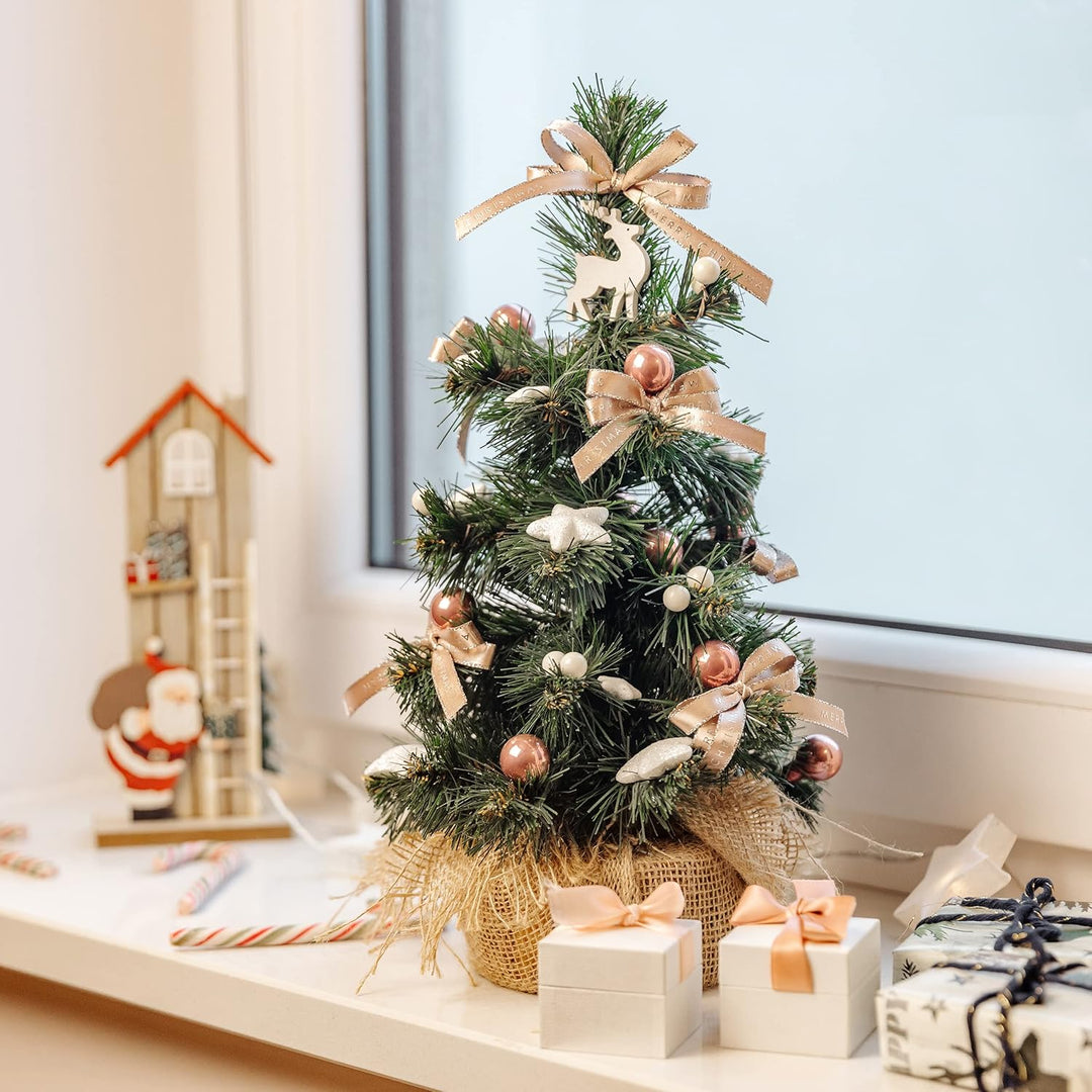 Creative Home Kleiner Weihnachtsbaum Tannenbaum Künstlich 30 cm | Künstlicher Weihnachtsbaum Deko Ju