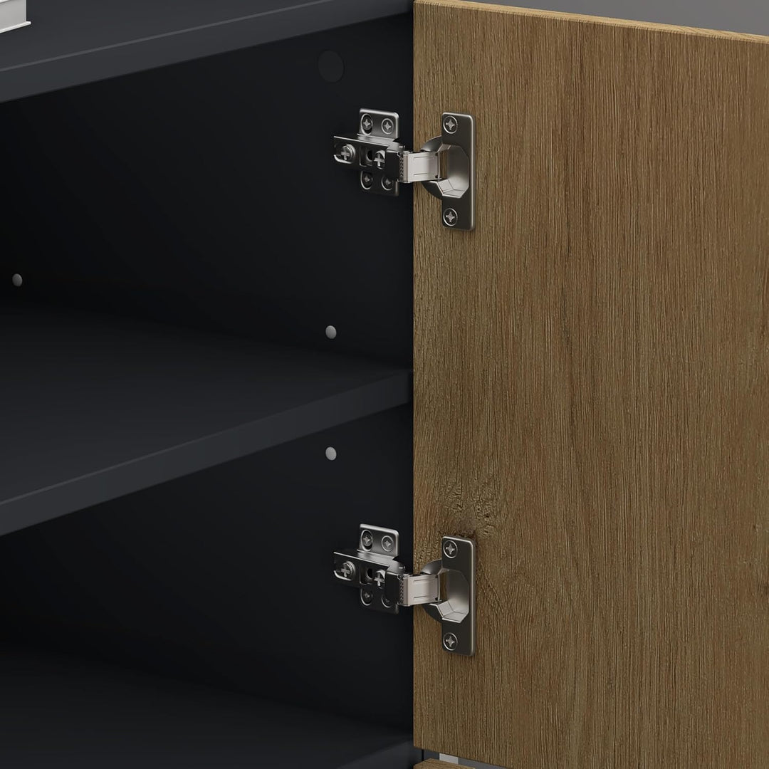 Mai & Mai Schuhschrank aus Holz, Schuhkommode mit 3 Schränken BTH: 45x36x120 cm Schuhregal Möbel in