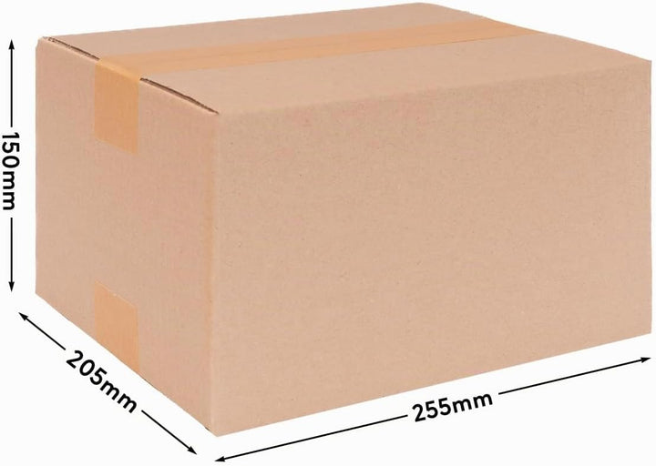 verpacking 100 Faltkartons Versandkartons DHL Kartons 250 x 200 x 140 mm, KK-26, 1-Wellig 250 x 200