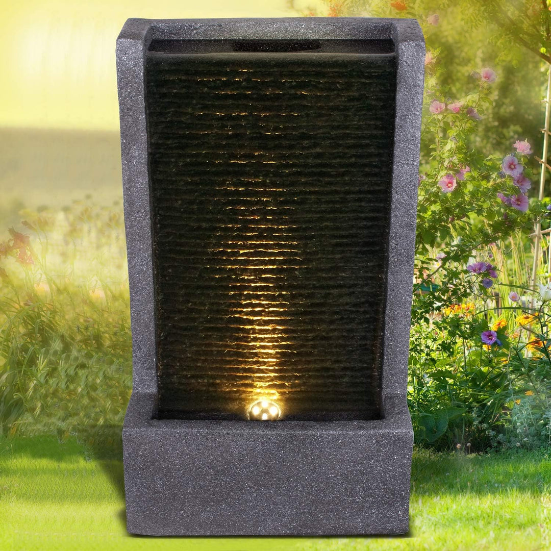 Gartenbrunnen Brunnen Zierbrunnen Zimmerbrunnen Springbrunnen Brunnen 230V Wasserfall Wasserspiel fü