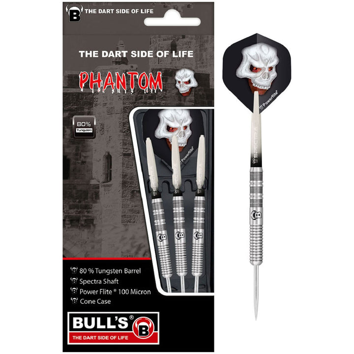 Phantom Steel Dart, aus hervorragendem 80 % Tungsten (Wolfram). 5 Barrelvarianten mit unterschiedlic