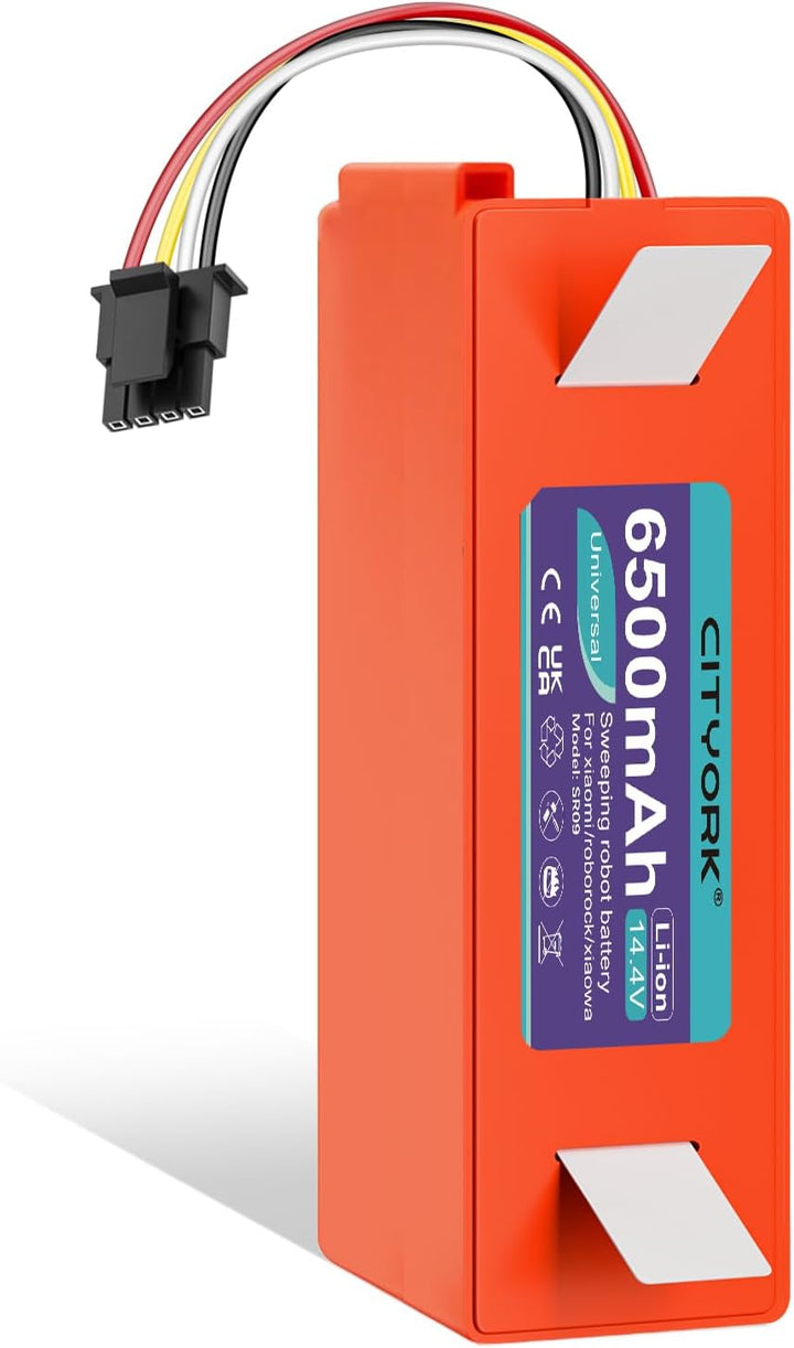CITYORK Li-ion Ersatz Akku für Roborock S5 S6 S7 Q7 Pure/Max/MaxV/MaxV Ultra Xiaomi Roboter Staubsau
