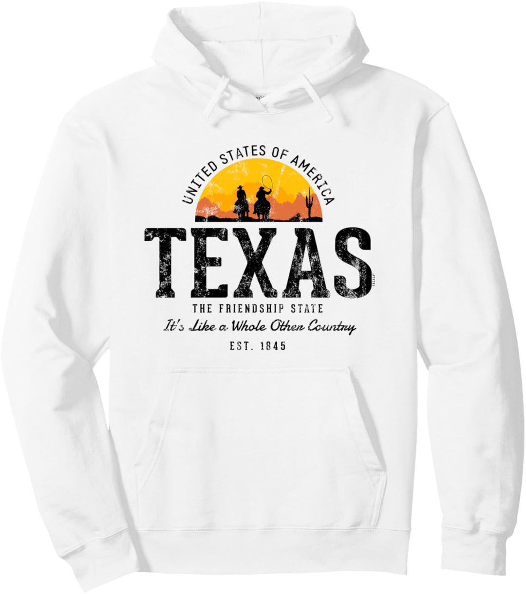 Vereinigte Staaten Retro Stil Vintage Texas Pullover Hoodie