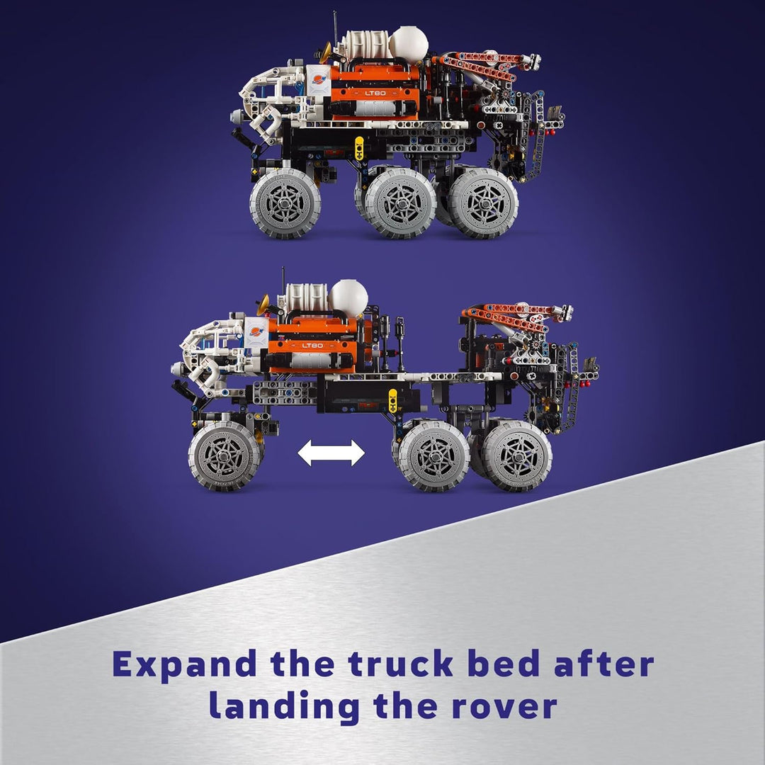 LEGO Technic 42180 Mars Crew Exploration Rover Bauset, Weltraumgeschenk für Jungen und Mädchen, Wiss