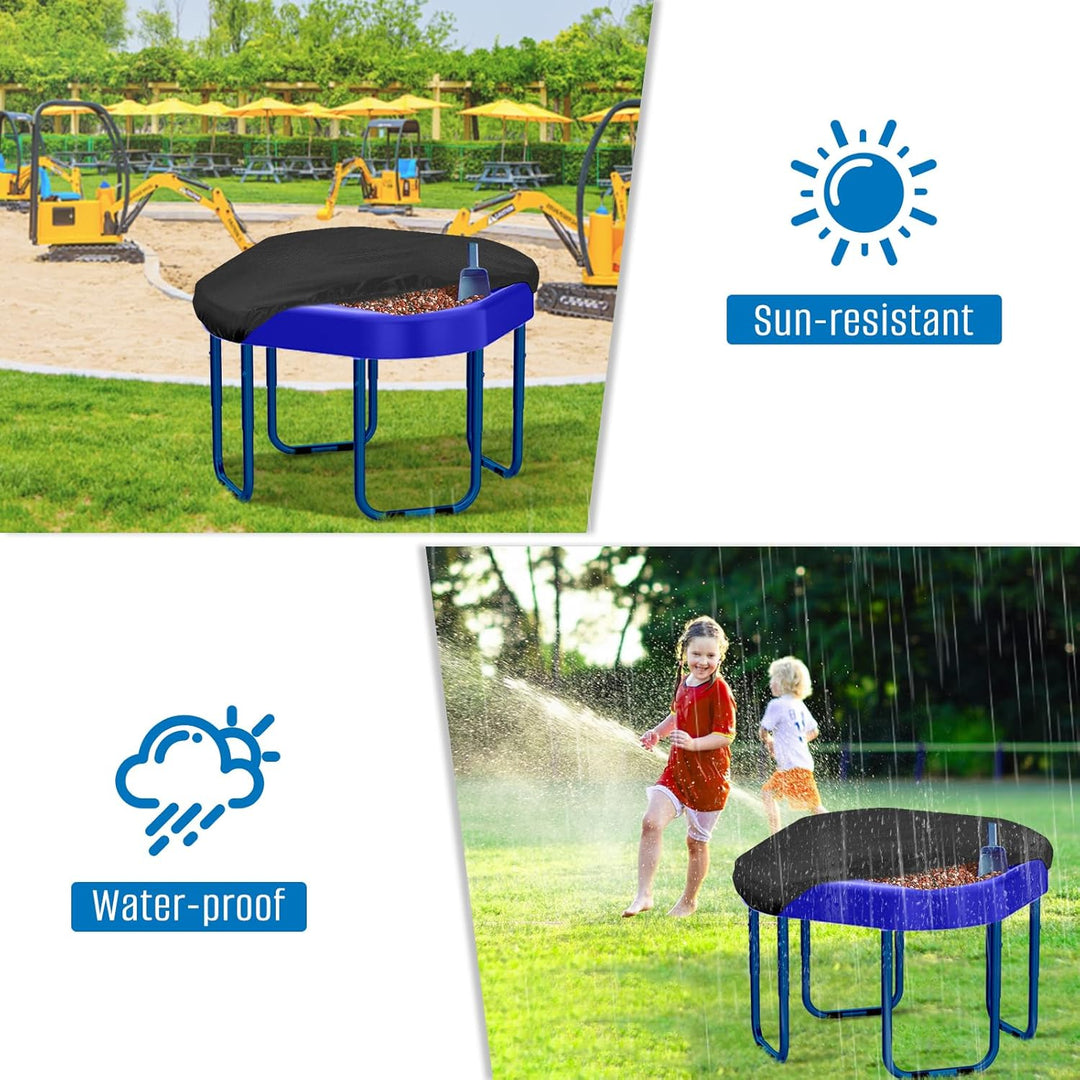 SIRUITON Universal-Tuff-Tablett-Abdeckung, 100 x 100 x 10 cm, mit starken elastischen Kanten, wasser