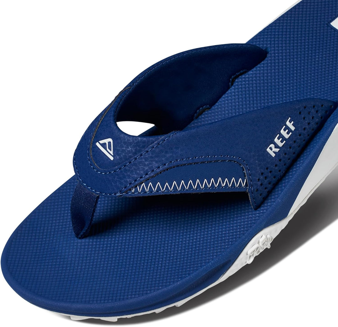 Reef Herren Fanning PregameFlipflop 47 EU Marineblau Weiss, 47 EU Marineblau Weiss