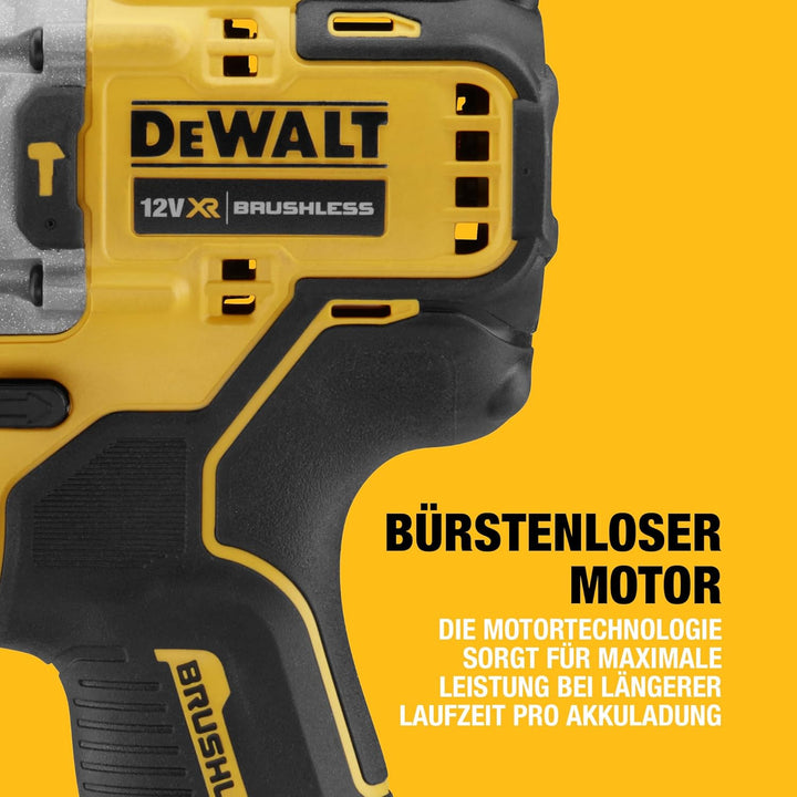 DEWALT 12V 2-Gang Akku-Schlagbohrschrauber DCD706D2 (2.0Ah, bürstenlos, mit Vollmetallgetriebe & 15-