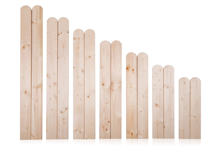 AZZAP Zaunlatten 100cm 15 Stück Holzzaun Holz Zaun Brett Zaunbrett Gartenzaun