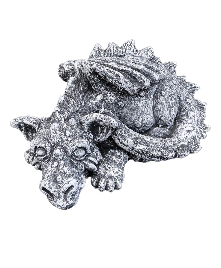 stoneandstyle Steinfigur Drache Flokii, Frost- und wetterfest, massiver Steinguss