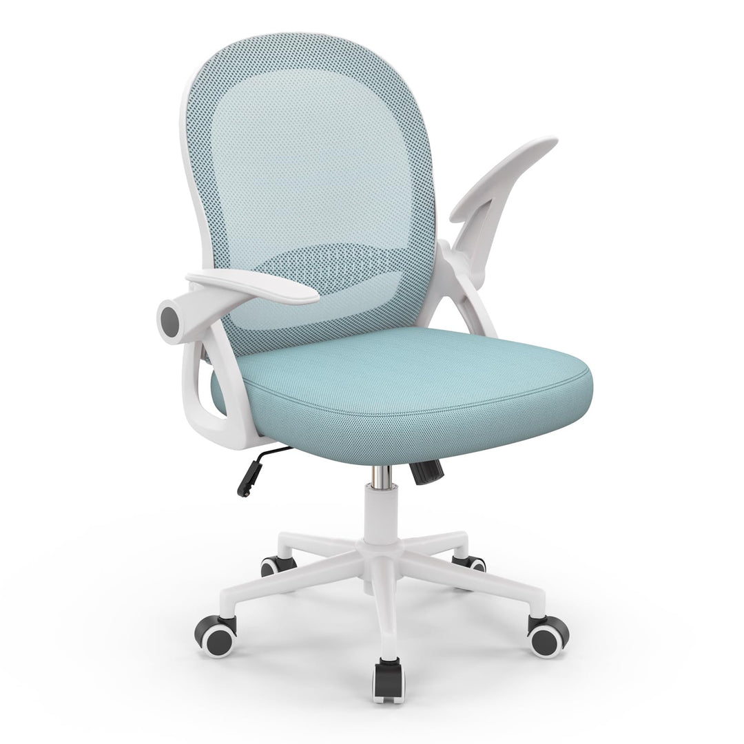 naspaluro Bürostuhl, Ergonomischer Schreibtischstuhl mit Atmungsaktiv Netzbespannung, Hochklappbare