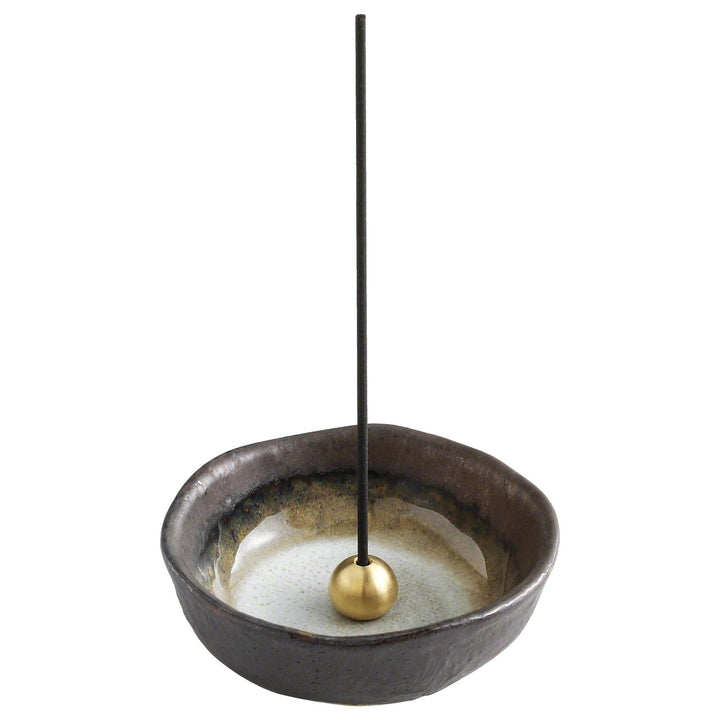 Asayu Japan Mini Räucherstäbchenhalter für Stäbchen 8.3cm, Traditioneller Made in Japan Keramik-Asch