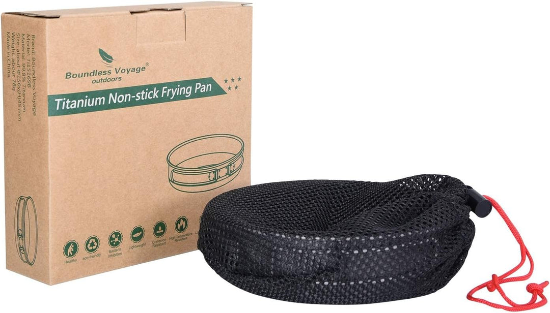 iBasingo Titan Antihaft Bratpfanne 15cm Leichtes Skillet Griddle Wandern Camping kleine Teller Schal
