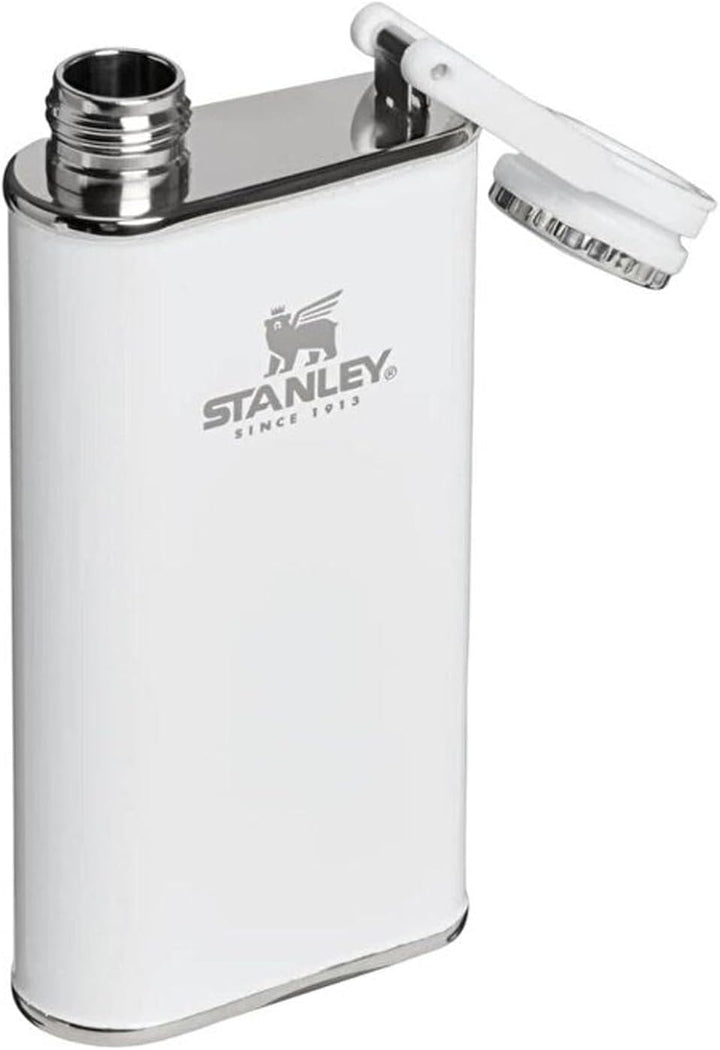 Stanley 1913 Classic Wide Mouth Flask 236ml Mit Never-Lose Kappe - Edelstahl Flachmann Mit Weiter Öf