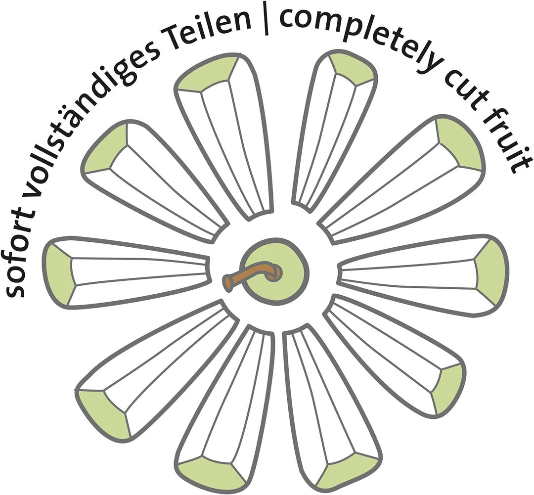 Westmark Apfel- und Birnenteiler-Set, 2 tlg., Apfel- u. Birnenteiler + Sparschäler, Rostfreier Edels