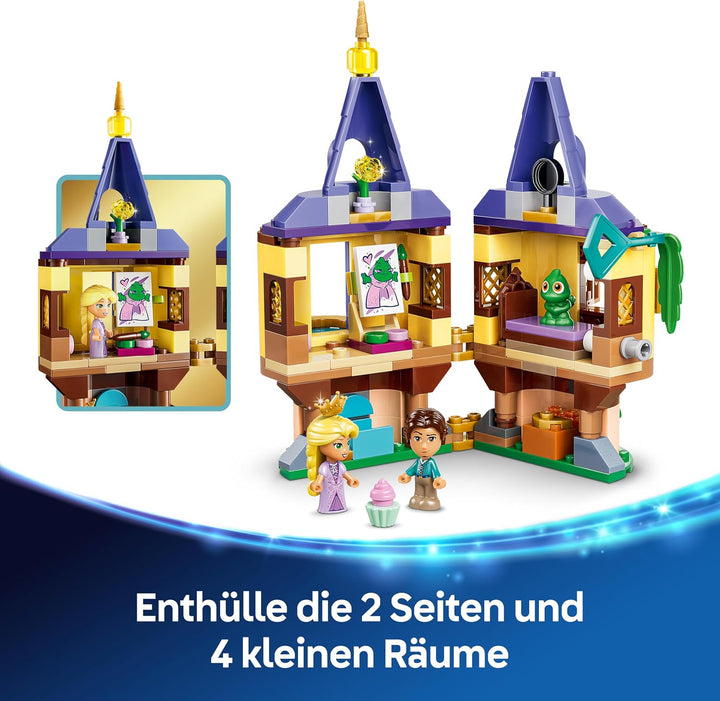 LEGO ǀ Disney Princess Rapunzels Mini-Turm - Rapunzel - Neu verföhnt -Set mit 2 Mini Puppen, Pascal-