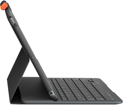 Logitech Slim Folio für iPad (7., 8. und 9. Generation) Tastatur-Case mit integrierter kabelloser Ta