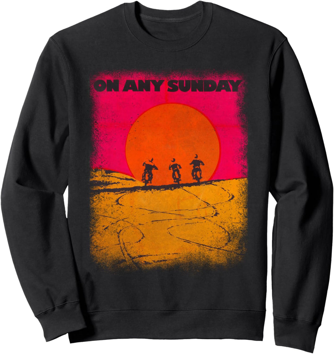 On Any Sunday 1971 Vintage Motocross Filmposter Sweatshirt
