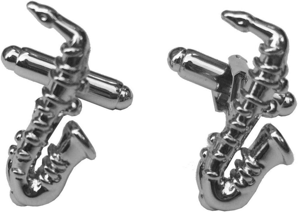 Miniblings Saxofon Manschettenknöpfe Miniblings Knöpfe + Box Saxophon Sax Musik Saxofonist - Herrens