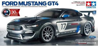 TAMIYA - 1:10 RC Ford Mustang GT4 TT-02, ferngesteuertes Auto/Fahrzeug, Modellbau, Bausatz, Hobby, Z