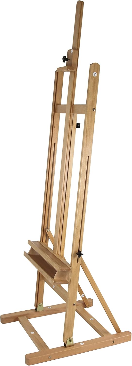 Paintersisters Atelier-Staffelei ARTA - stabile Studio-Staffelei mit H-Fuss aus Buchenholz FSC®, für