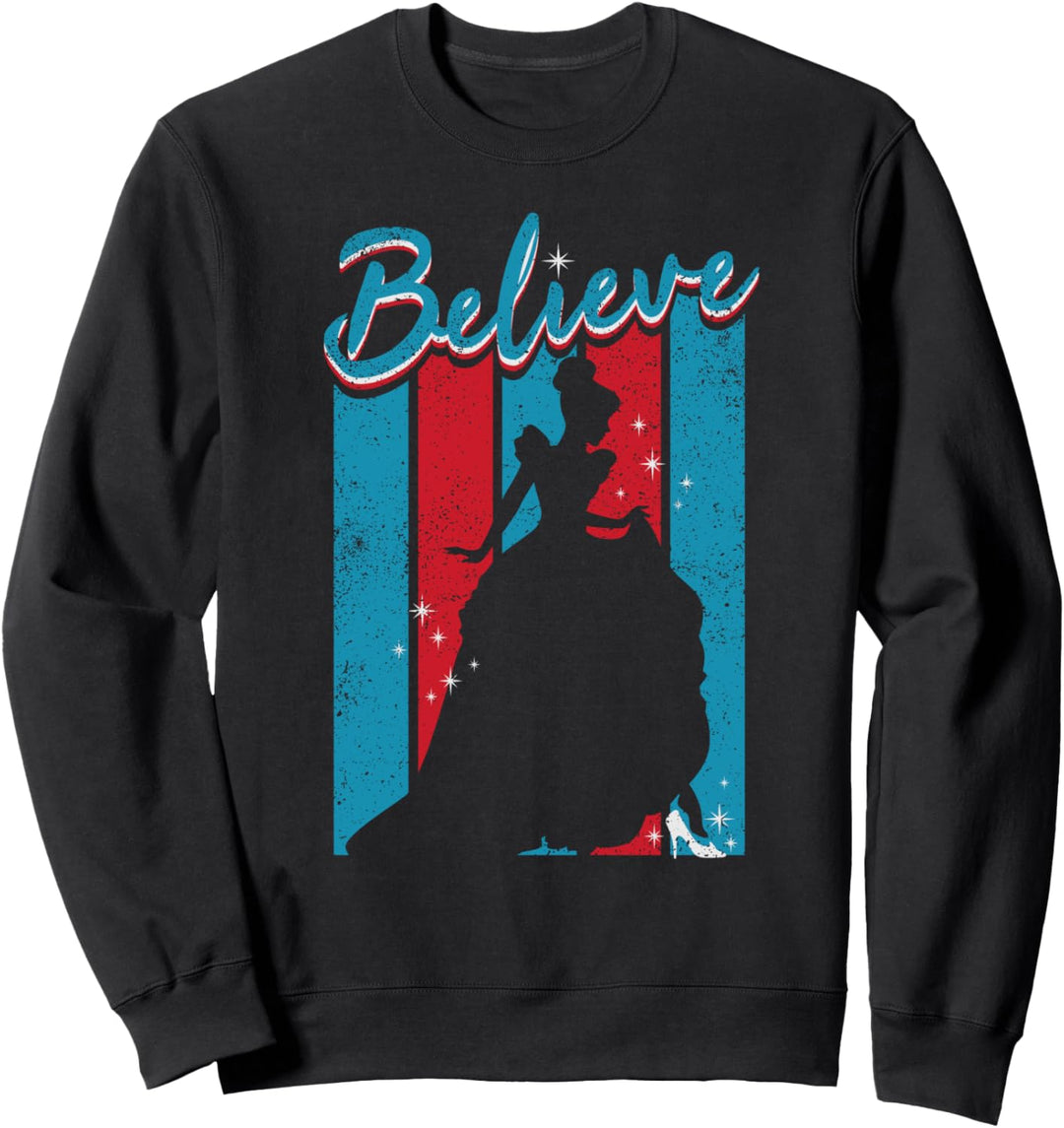 Disney Princess Cinderella Believe Red White & Blue Sweatshirt