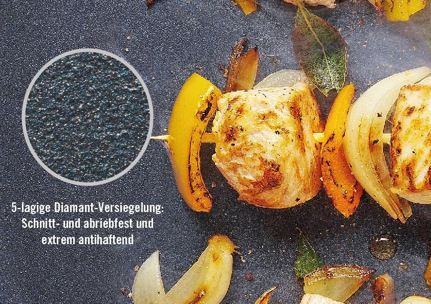 Woll Diamond Lite Wok- und Rührpfanne - Induktiv -, Ø 24 cm, 9 cm hoch - Geeignet für alle Herdarten