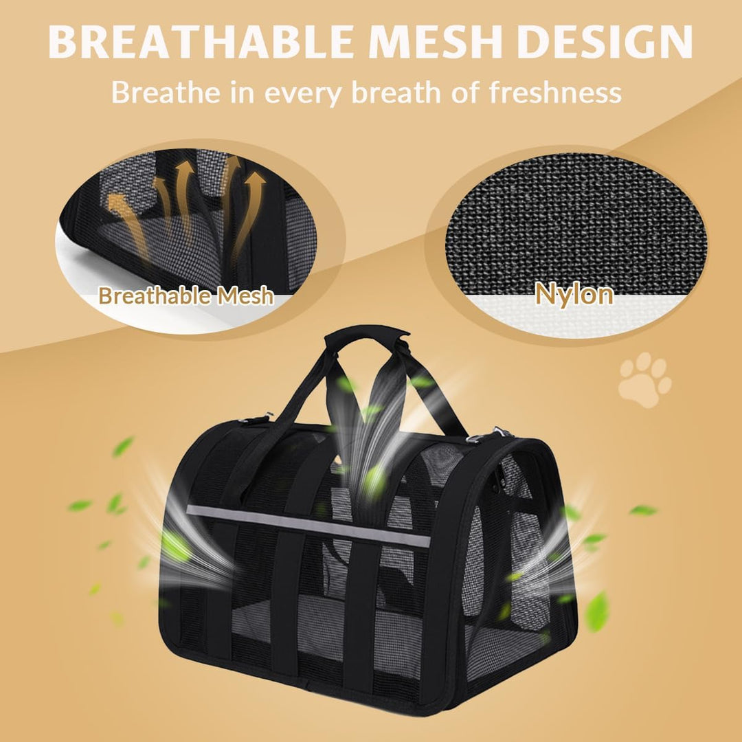 Kransportbox Katze, PC Gitternetz Transportbox Katze Gross, Atmungsaktive Faltbar Katzentransporttas