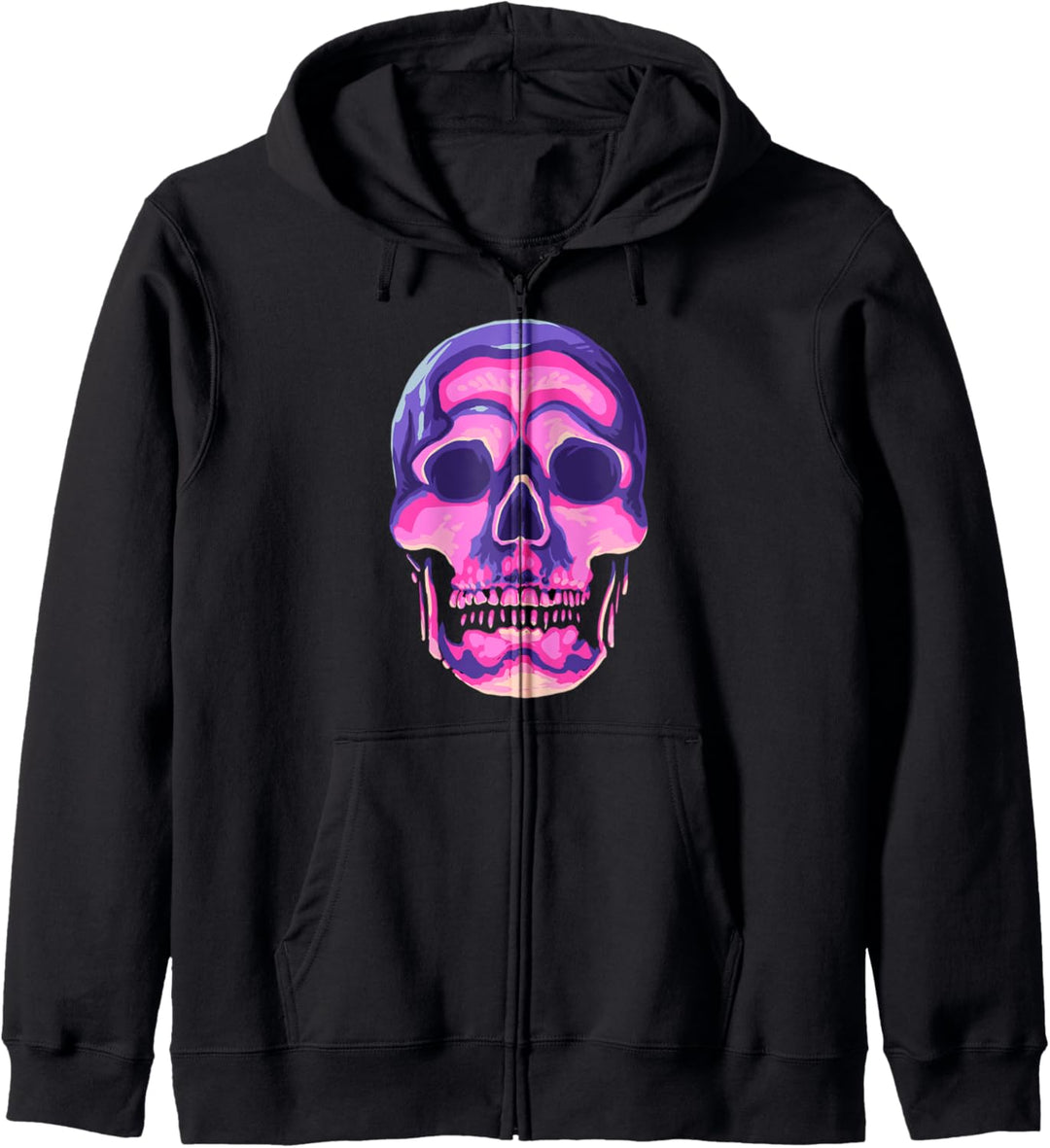 Pastell Goth Schädel Geschenk Kapuzenjacke