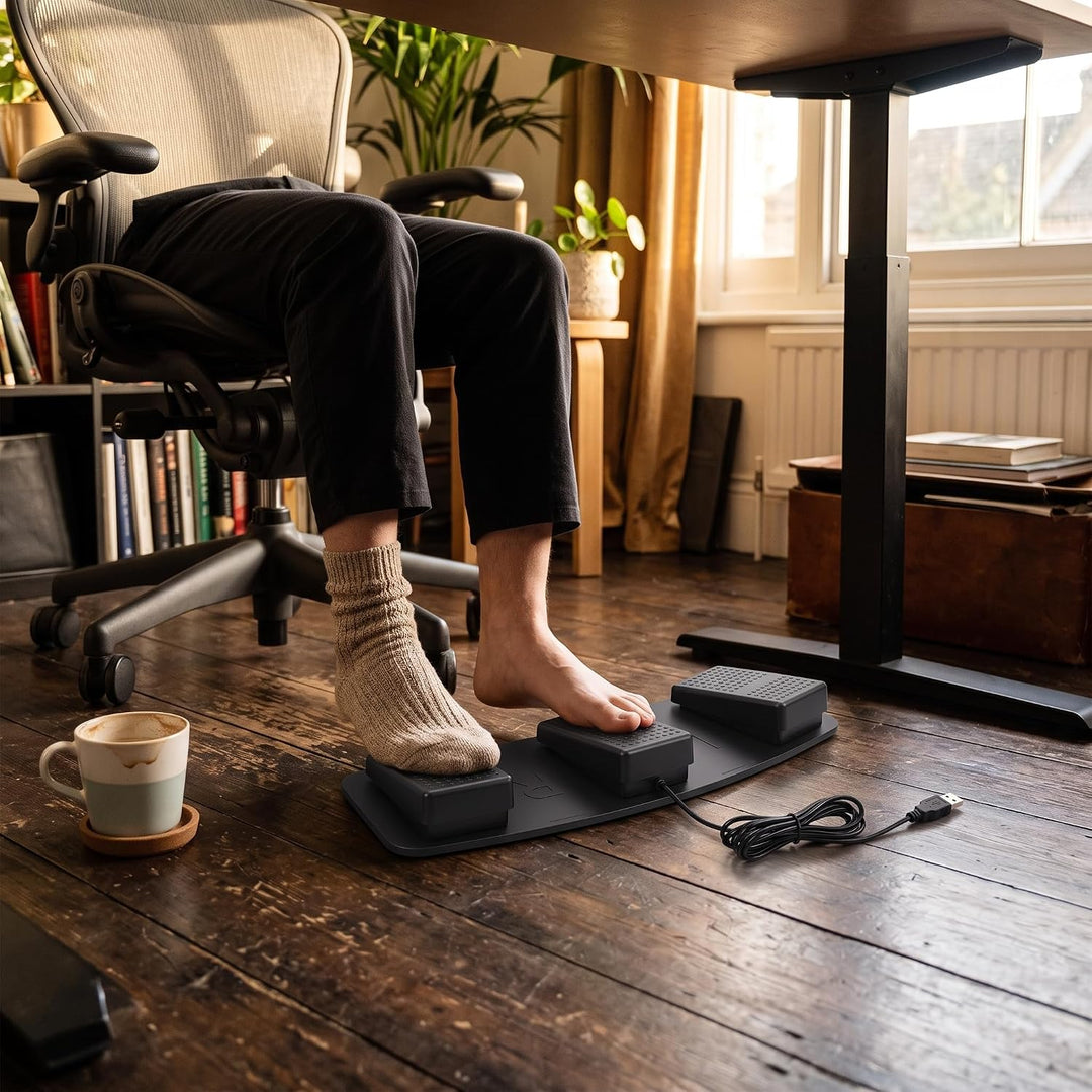 Yosoo Gear USB Dreifach-Fuss Schalter Pedal PC Dreifach-Fuss Schalter Programmier Bares Computer-Fus