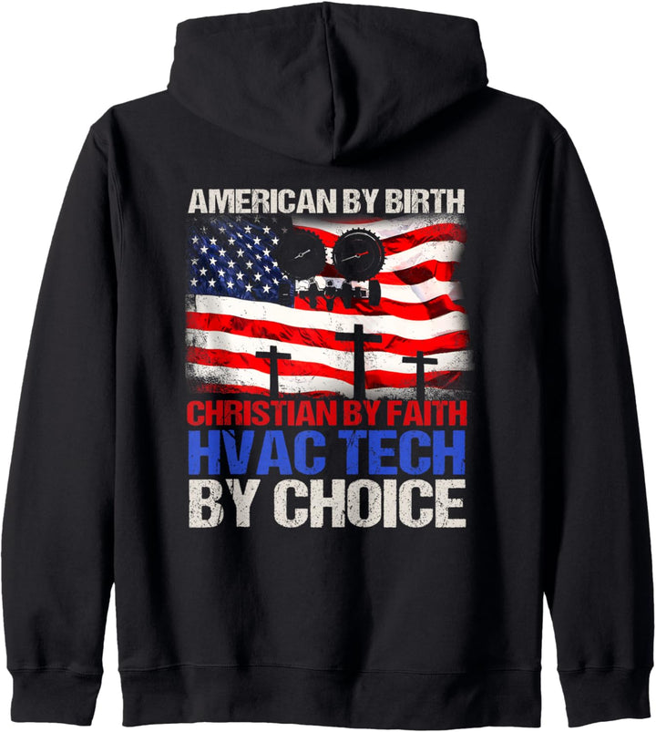 HVAC Technician Gifts Design On Back Of Clothing Kapuzenjacke