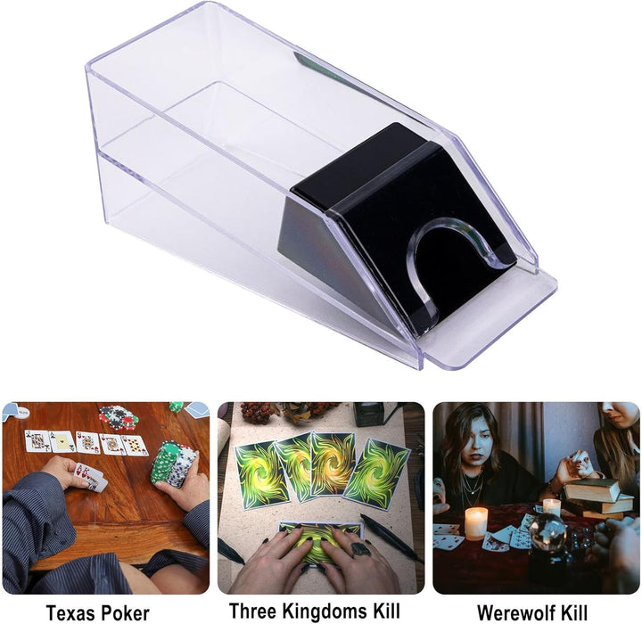 Generisch Kartenspender, Kartenschuh,4/6-Deck Poker Dealer - Wiederverwendbare Brettspiel-Unterhaltu